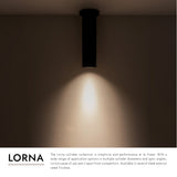 Kuzco Architectural Lorna 12-in (3-in Dia.) Ceiling Mount