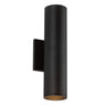 Kuzco Architectural Lorna 12-in (3-in Dia.) Wall Sconce Up/Down Light