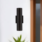 Kuzco Architectural Lorna 12-in (3-in Dia.) Wall Sconce Up/Down Light