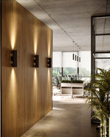 Kuzco Architectural Lorna 12-in (3-in Dia.) Exterior Wall Sconce Up/Down Light