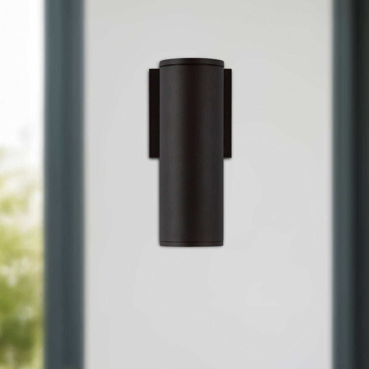 Kuzco Architectural Lorna 9-in (3-in Dia.) Interior/Exterior Wall Sconce