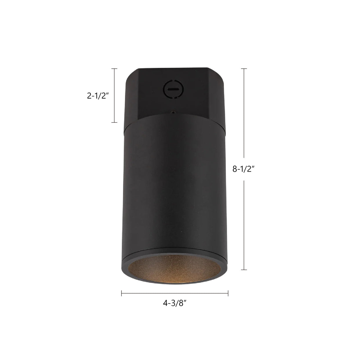 Kuzco Architectural Lorna 8-in (4-in Dia.) Concrete Ceiling Mount