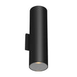 Kuzco Architectural Lorna 16-in (4-in Dia.) Exterior Wall Sconce Up/Down Light