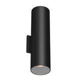 Kuzco Architectural Lorna 16-in (4-in Dia.) Exterior Wall Sconce Up/Down Light