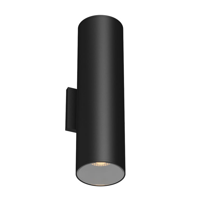 Kuzco Architectural Lorna 16-in (4-in Dia.) Exterior Wall Sconce Up/Down Light