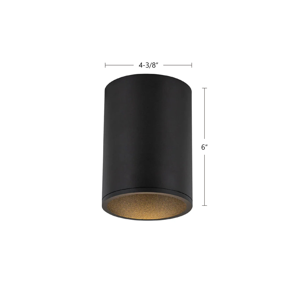 Kuzco Architectural Lorna 6-in (4-in Dia.) Flush Mount