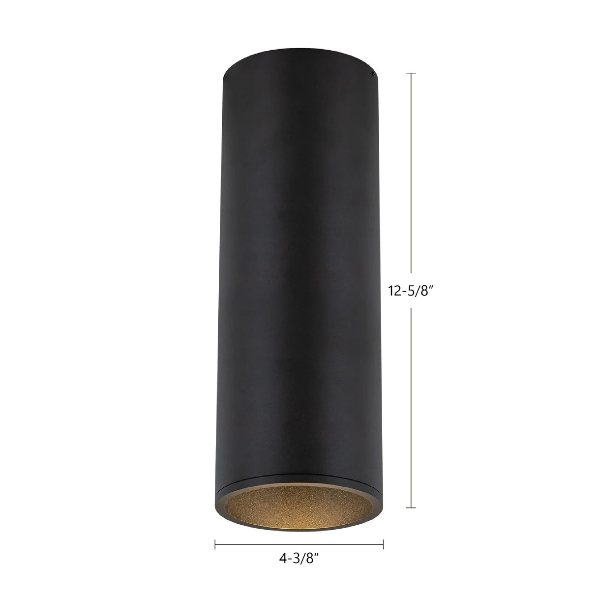 Kuzco Architectural Lorna 12-in (4-in Dia.) Flush Mount