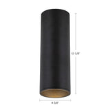 Kuzco Architectural Lorna 12-in (4-in Dia.) Flush Mount