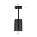 Kuzco Architectural Lorna 6-in (4-in Dia.) Pendant