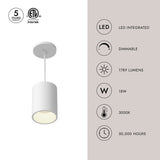 Kuzco Architectural Lorna 6-in (4-in Dia.) Pendant