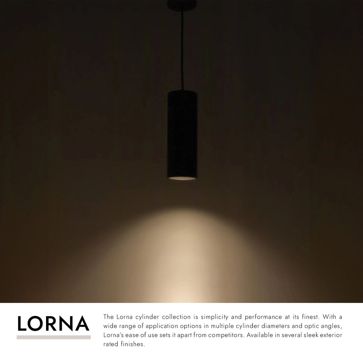 Kuzco Architectural Lorna 13-in (4-in Dia.) Pendant
