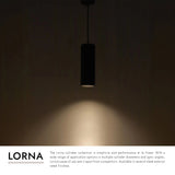 Kuzco Architectural Lorna 13-in (4-in Dia.) Pendant