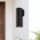 Kuzco Architectural Lorna 12-in (4-in Dia.) Interior/Exterior Wall Sconce