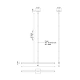 Kuzco Blade 32-in Linear Pendant