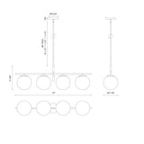 Alora Mood Zuri 37-in Linear Pendant