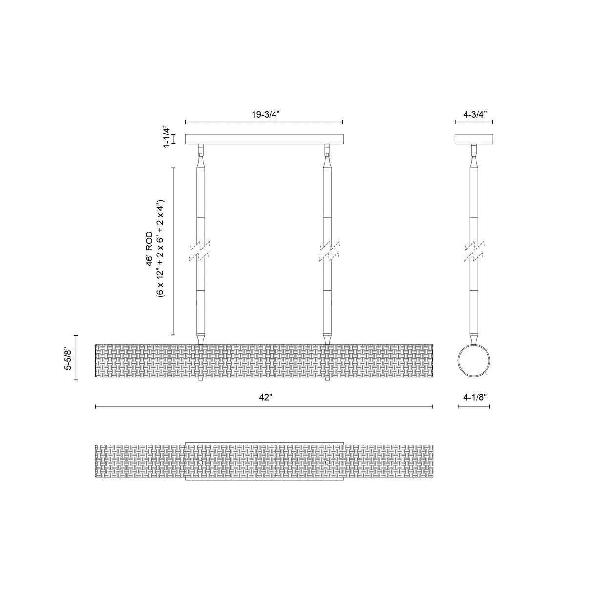 Alora Mood Maris 42-in Linear Pendant