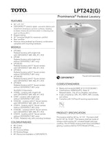 Prominence®Pedestal Lavatory