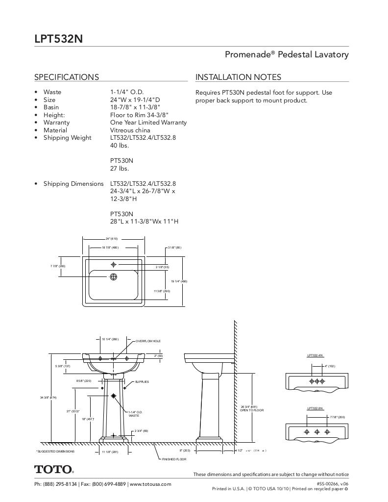 Promenade®Pedestal Lavatory