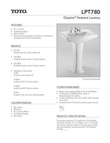 Clayton®Pedestal Lavatory