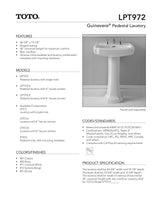 Guinevere®Pedestal Lavatory