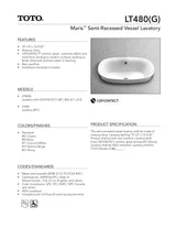 Maris®Semi-Recessed Vessel Lavatory