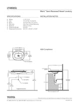 Maris®Semi-Recessed Vessel Lavatory