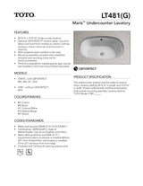 Maris Undercounter Lavatory