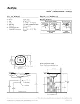 Maris Undercounter Lavatory