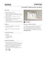 Connelly®Undercounter Lavatory