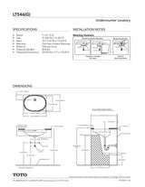 Undercounter Lavatory