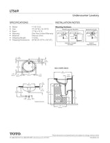 Undercounter Lavatory