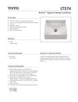 Arvina Square Vessel Lavatory