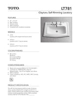 Clayton®Self Rimming Lavatory