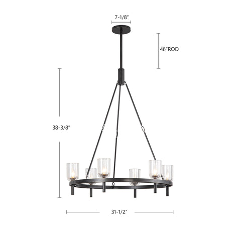 Alora Lucian 32-in Chandelier