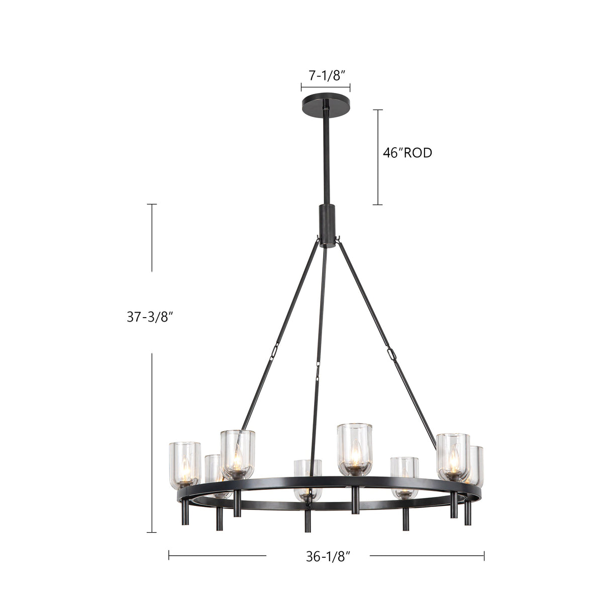Alora Lucian 36-in Chandelier