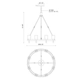 Alora Lucian 36-in Chandelier
