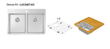 Lucia T Deluxe Kit 30" 50/50 Double Delux Kit - TM/TL, 18 Gauge, R15 (Inc. ASC400LU+Grid)