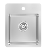 Lucia T 13" Bar Sink - Topmount Tap Ledge,18 Gauge, R15, Single Box