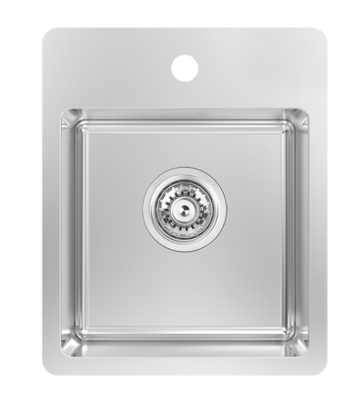 Lucia T 13" Bar Sink - Topmount Tap Ledge,18 Gauge, R15, Single Box