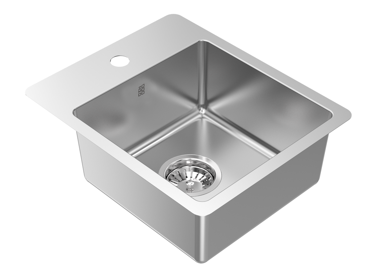 Lucia T 13" Bar Sink - Topmount Tap Ledge,18 Gauge, R15, Single Box