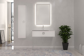 Armadi Art Lucido Chrome Wall Mount Bathroom Vanity - image 2