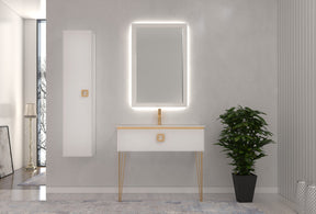Armadi Art Lucido Gold Wall Mount Bathroom Vanity - image 2
