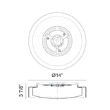 Matteo Modern Flush Mounts M14614WH