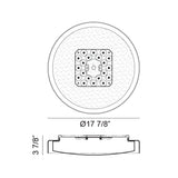 Matteo Modern Flush Mounts M14618WH