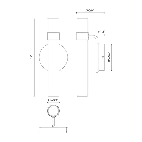 Alora Madison 14-in Wall/Vanity Light