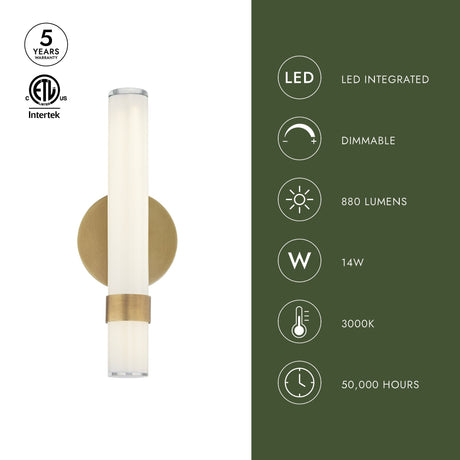 Alora Madison 14-in Wall/Vanity Light