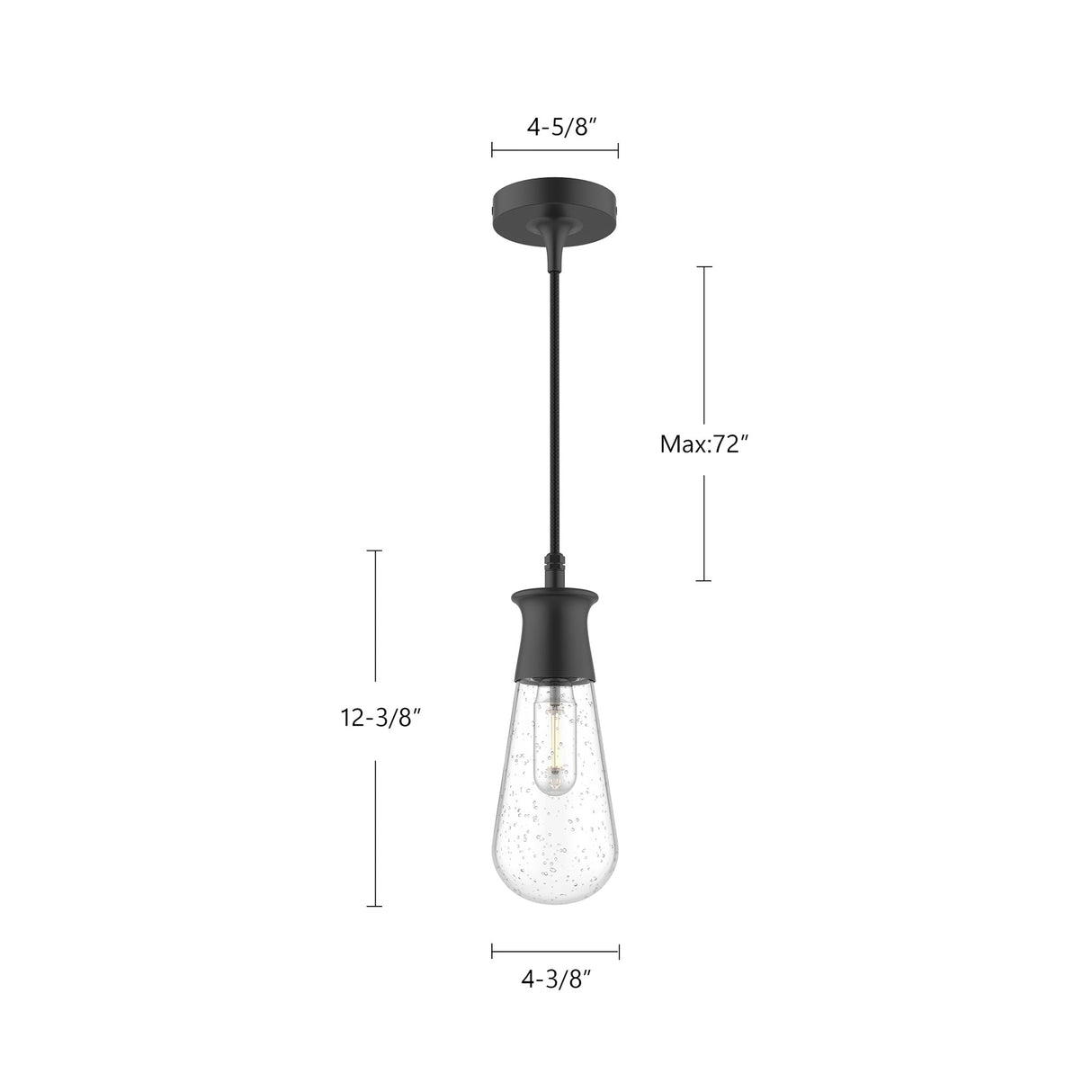 Alora Mood Marcel 4-in Exterior Pendant