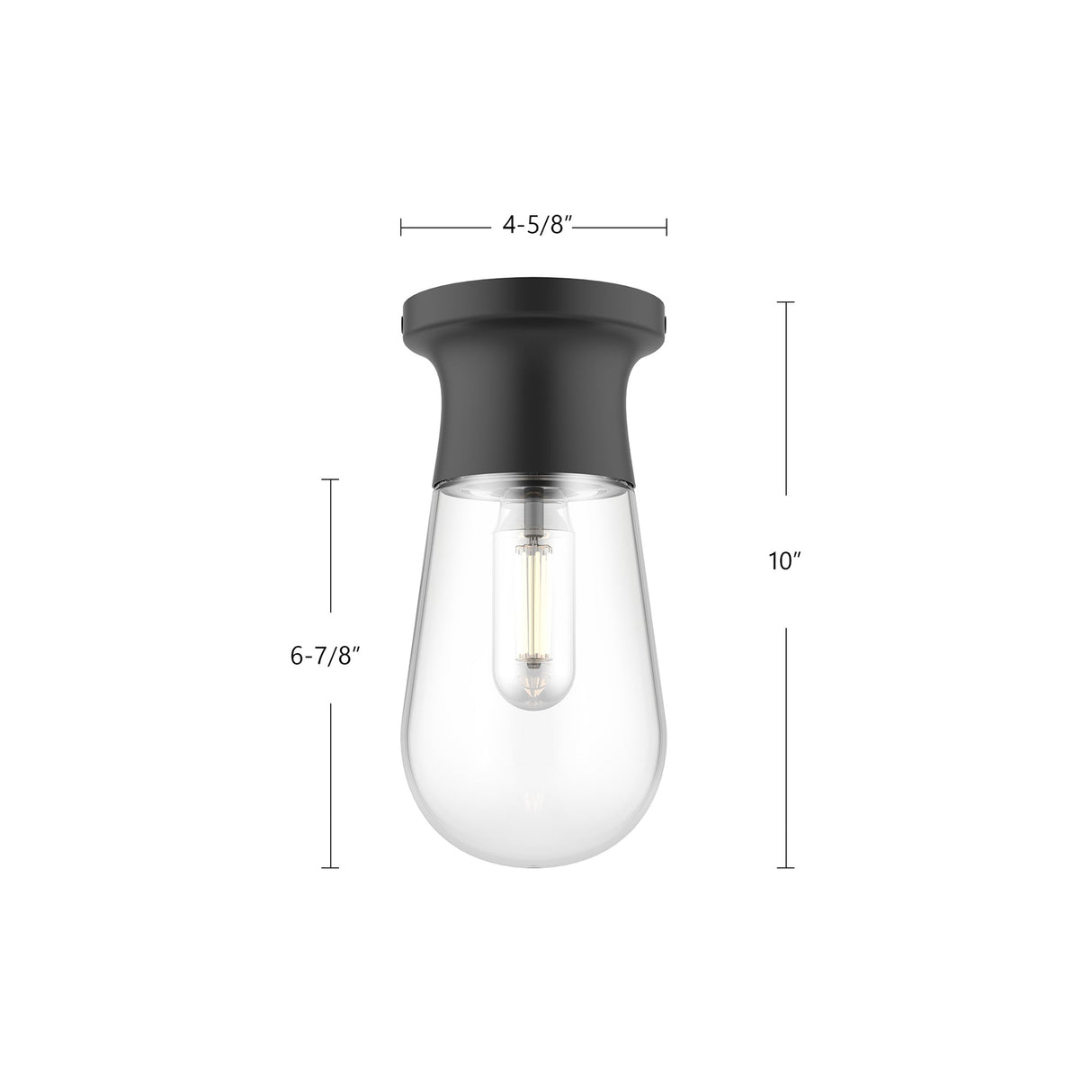 Alora Mood Marcel 5-in Semi-Flush Mount