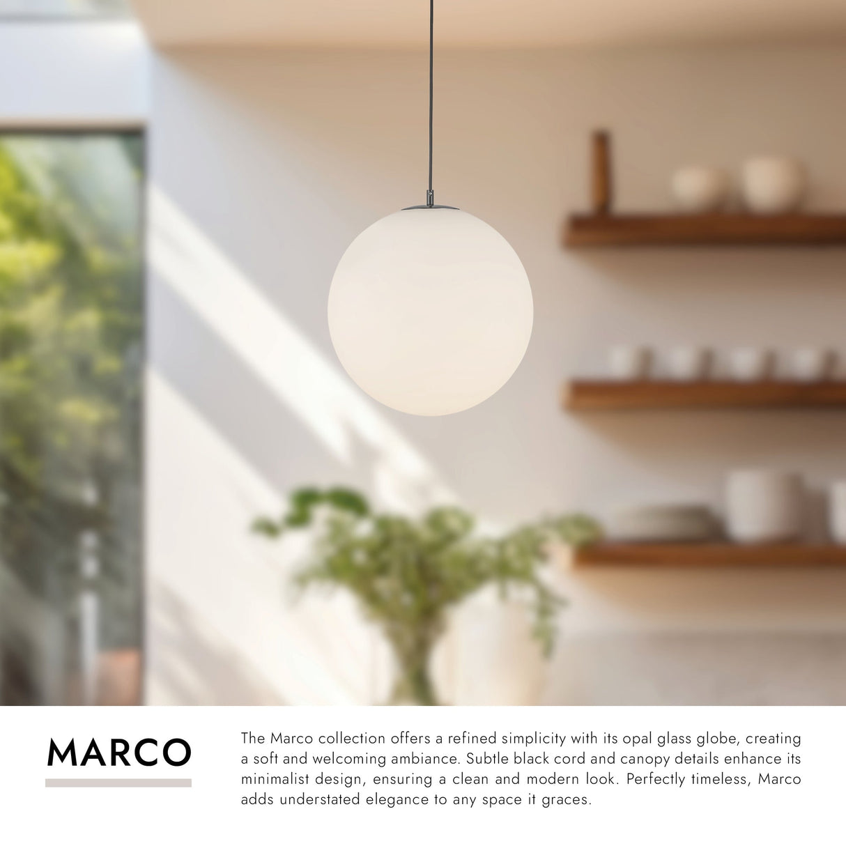 Kuzco Marco 16-in Pendant
