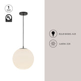 Kuzco Marco 12-in (196-in Wire) Pendant